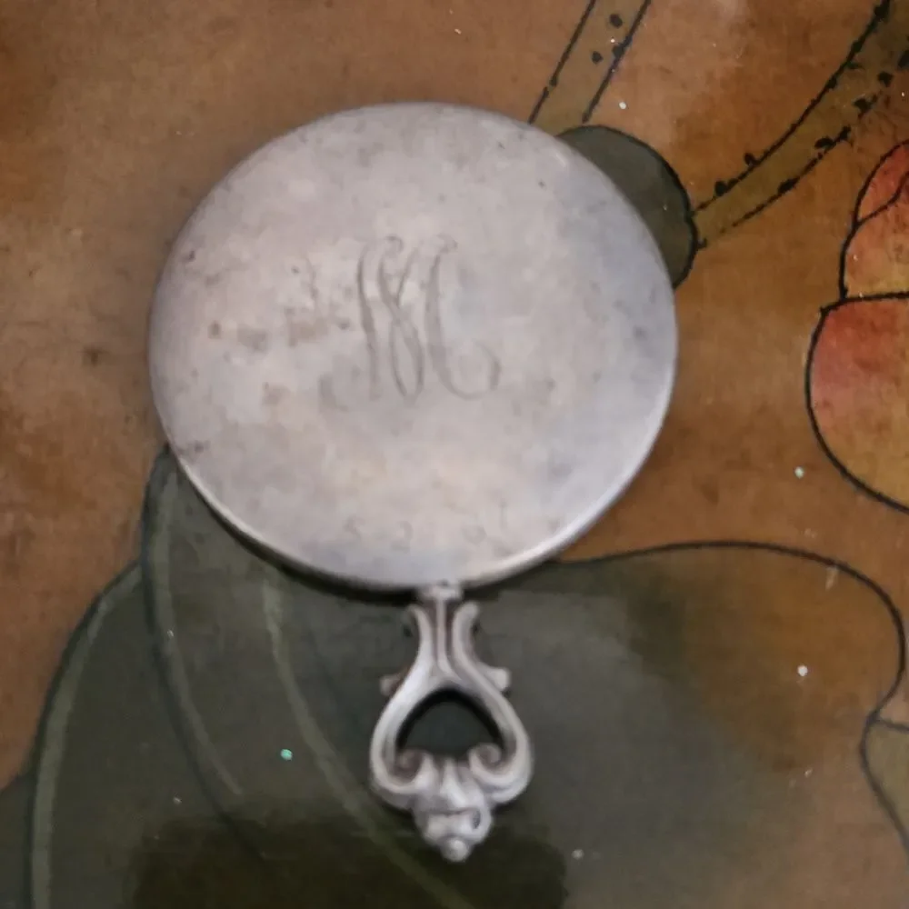 Vintage Toddler Handheld Mirror